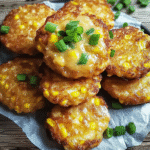 Cheesy Corn Fritters