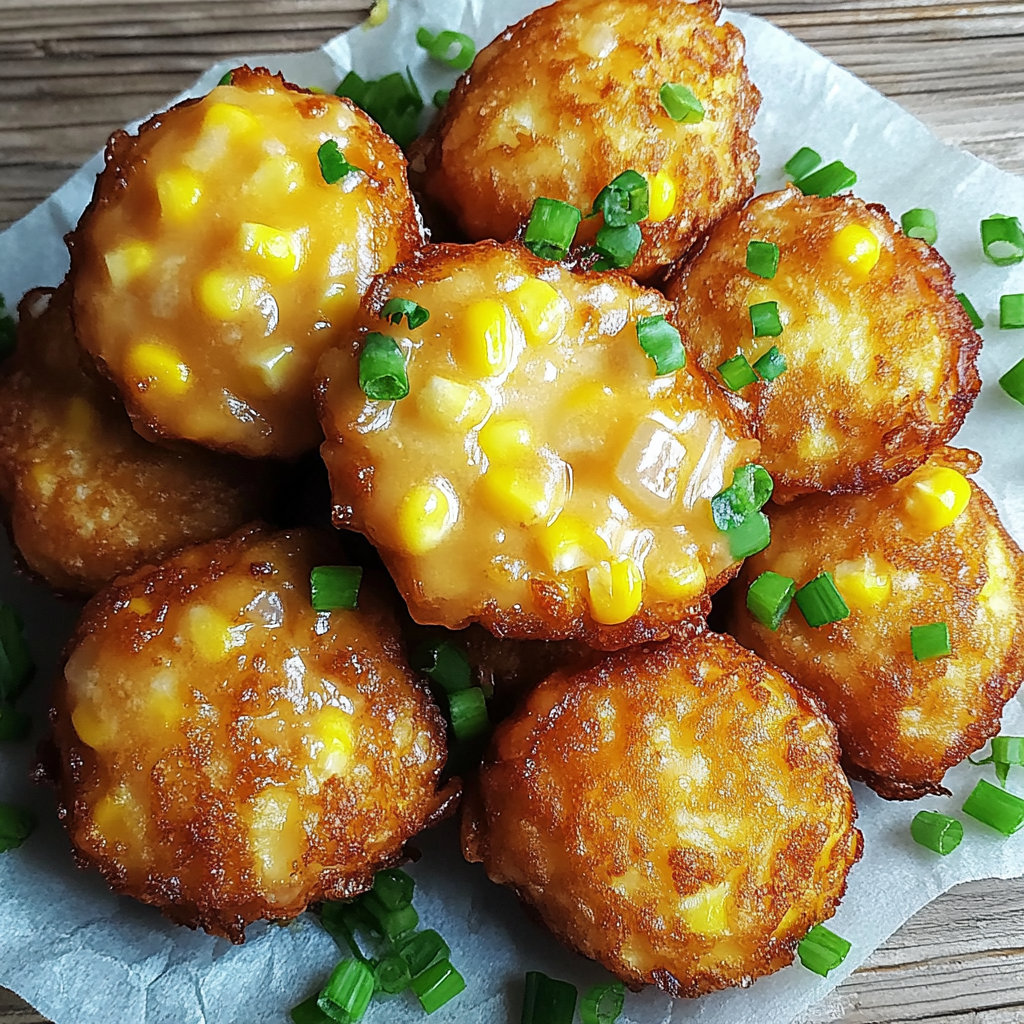 Cheesy Corn Fritters 18 Cheesy Corn Fritters