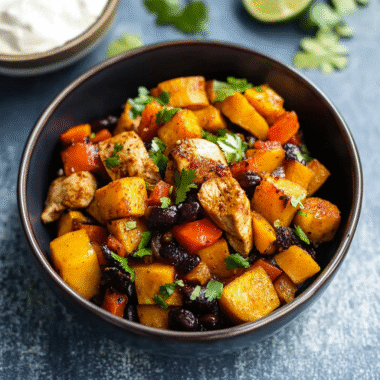 Chili Lime Chicken and Sweet Potatoes