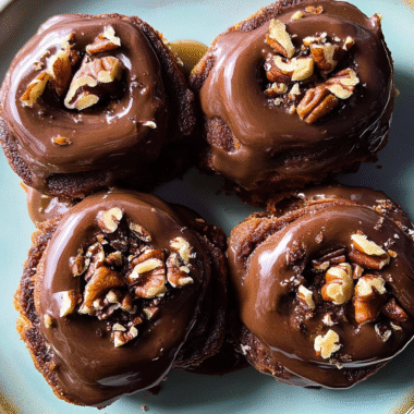 Chocolate Pecan Cinnamon Rolls 24 Chocolate Pecan Cinnamon Rolls 1