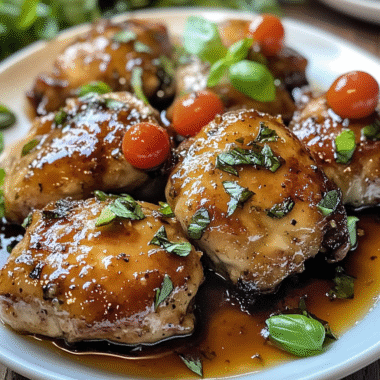 Cranberry Balsamic Chicken Thighs 24 Cranberry Balsamic Chicken Thighs