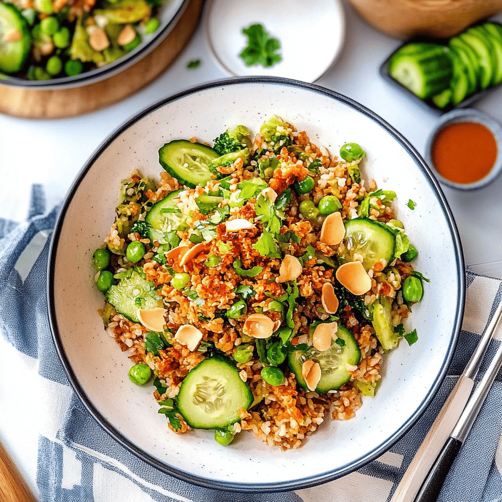 Cucumber Crispy Rice Salad 17 Cucumber Crispy Rice Salad