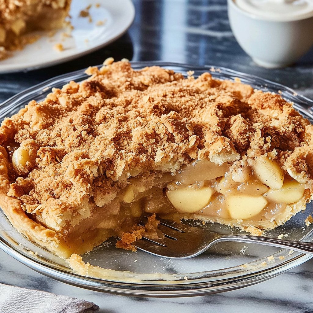 Fall Apple Crumble Pie with Cinnamon Spices & Golden Topping 19 Fall Apple Crumble Pie with Cinnamon Spices & Golden Topping