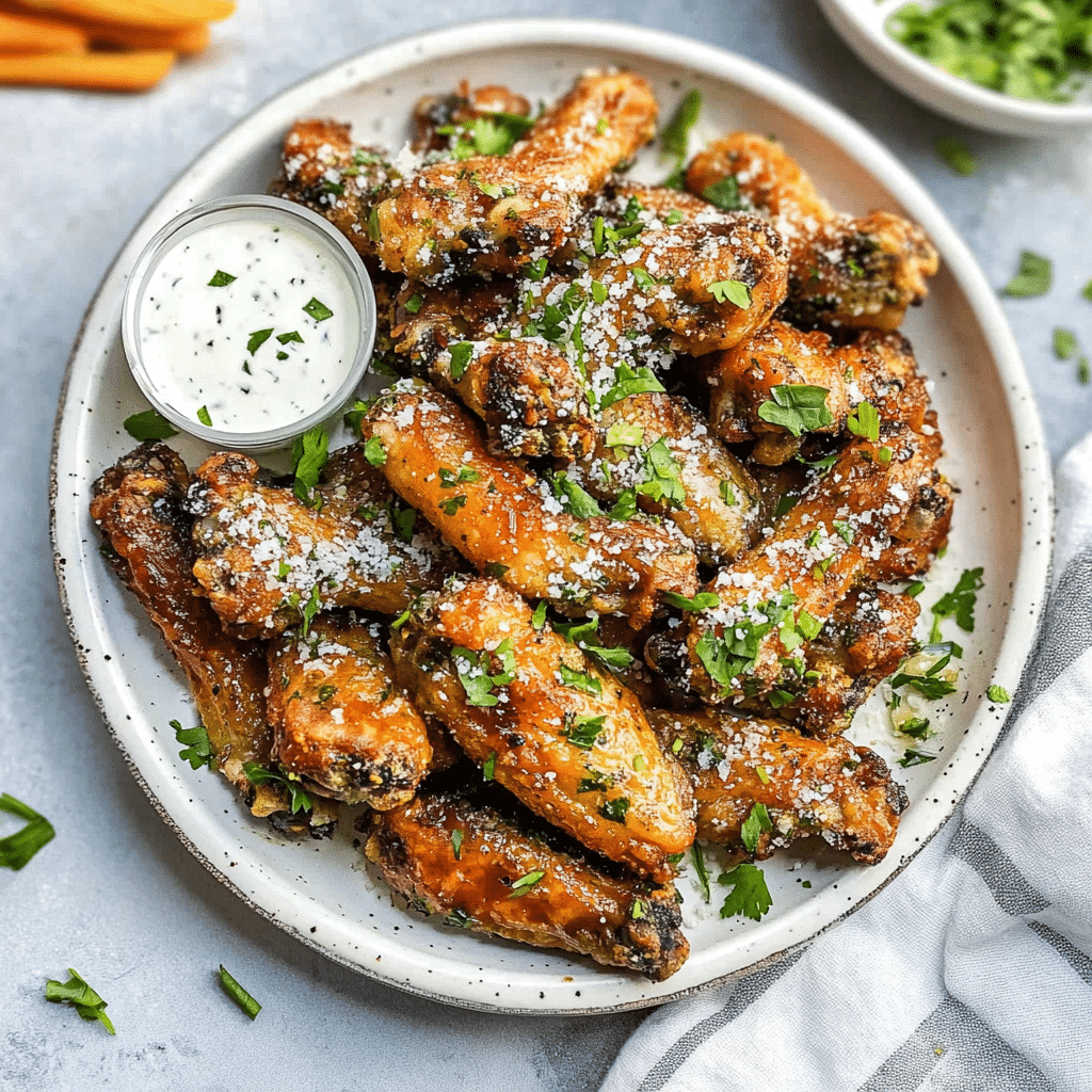 Garlic Parmesan Wings 18 Garlic Parmesan Wings
