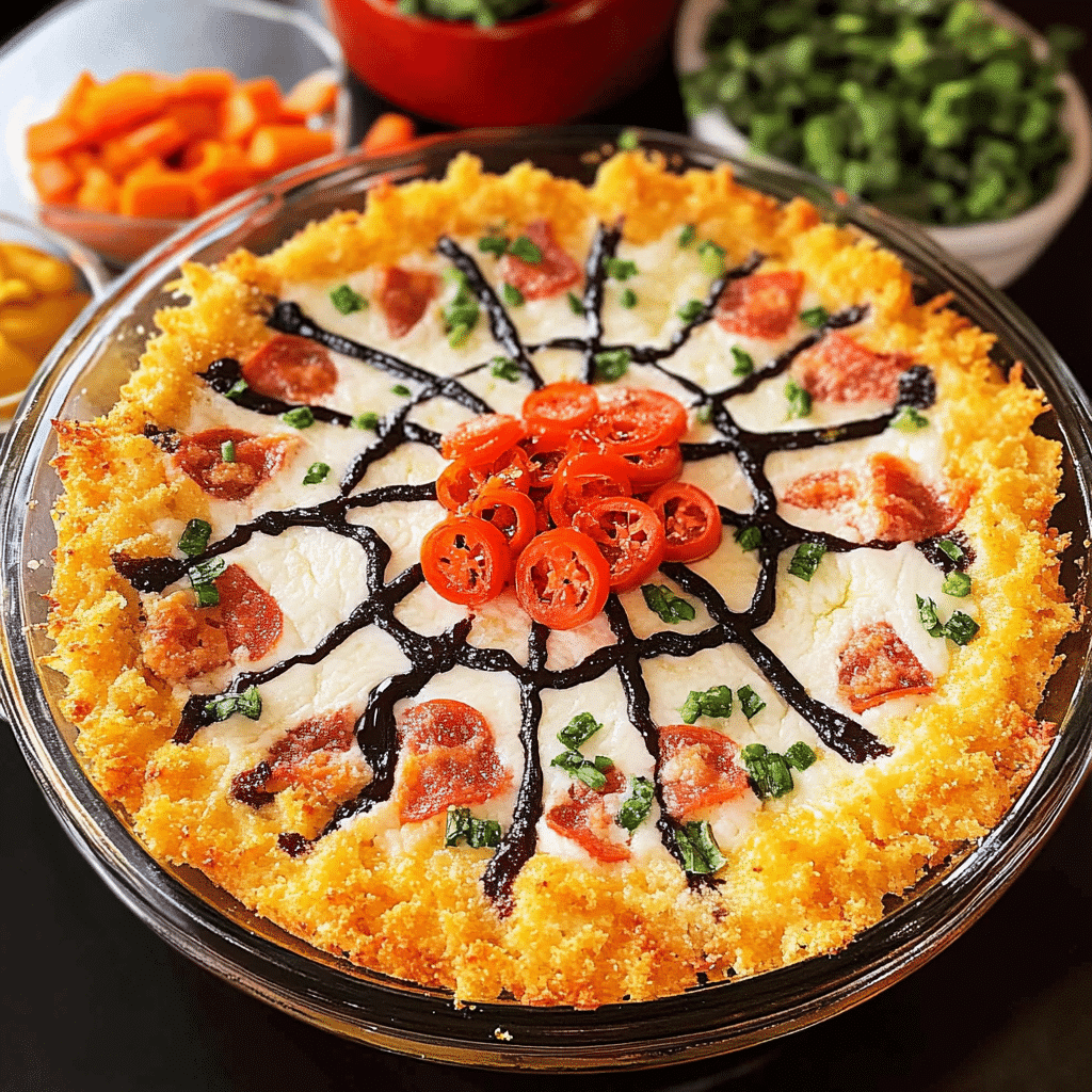 Halloween Spiderweb 7-Layer Dip 18 Halloween Spiderweb 7-Layer Dip