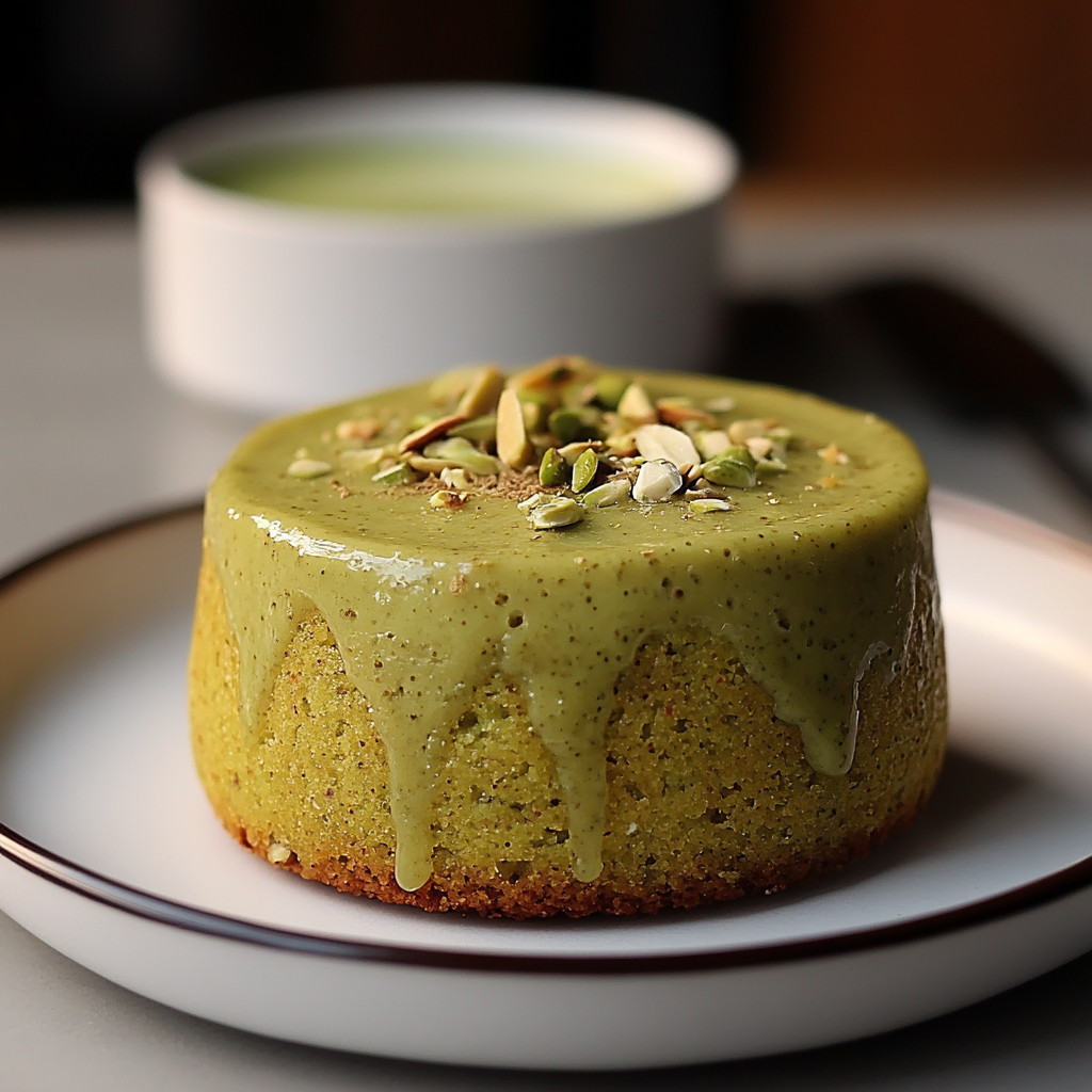 Pistachio Lava Cakes