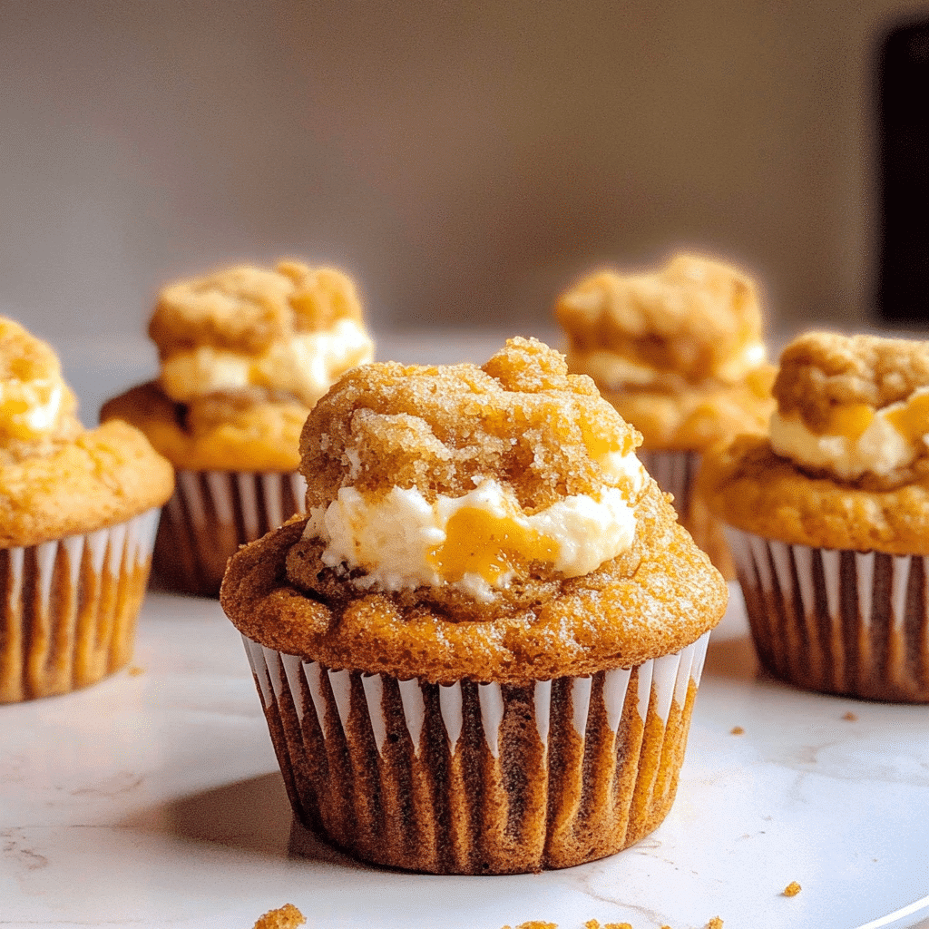 Pumpkin Cheesecake Muffins 18 Pumpkin Cheesecake Muffins