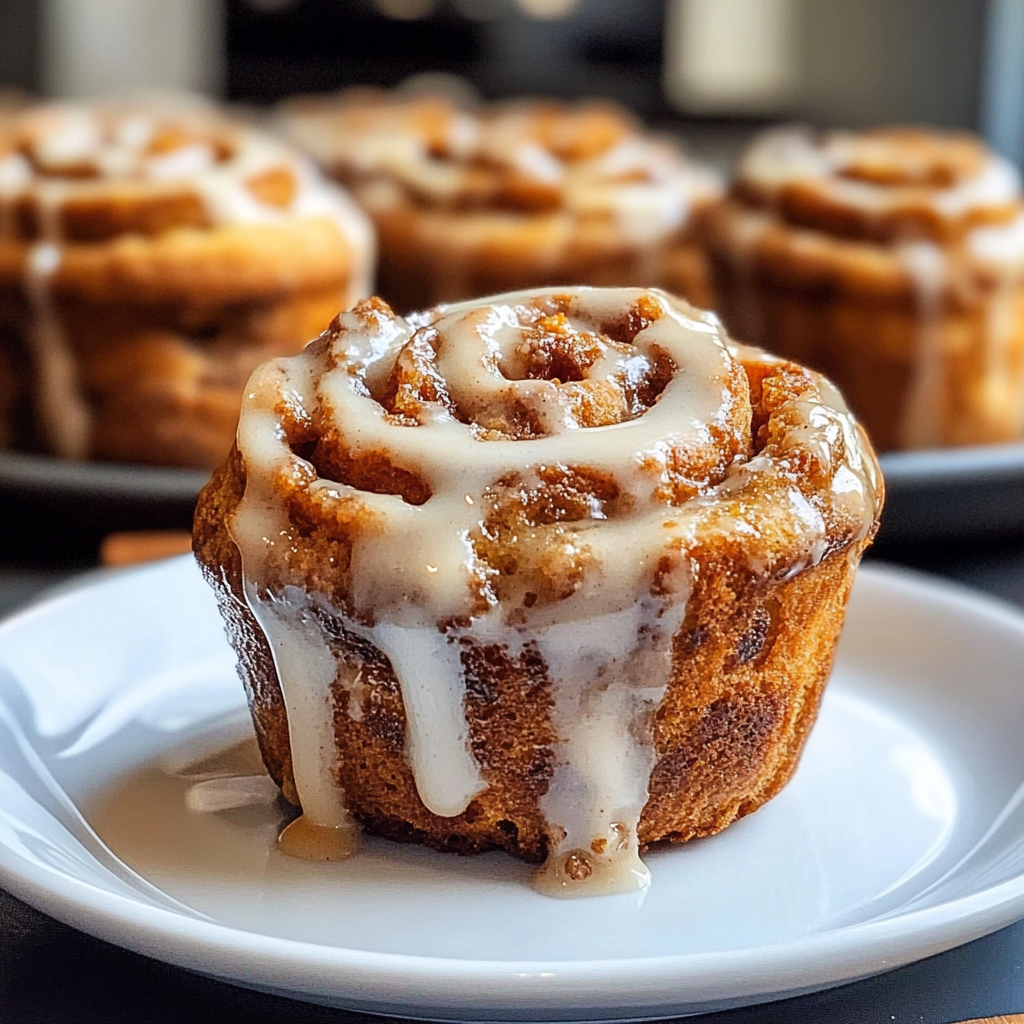 Pumpkin Cinnamon Roll Muffin