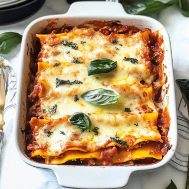 Spiced Pumpkin Lasagna