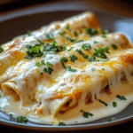 Chicken Enchiladas with Sour Cream White Sauce 1