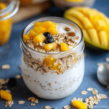 Coconut Mango Overnight Oats 25 Coconut Mango Overnight Oats