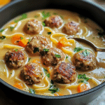 Cozy Swedish Meatball Soup 1