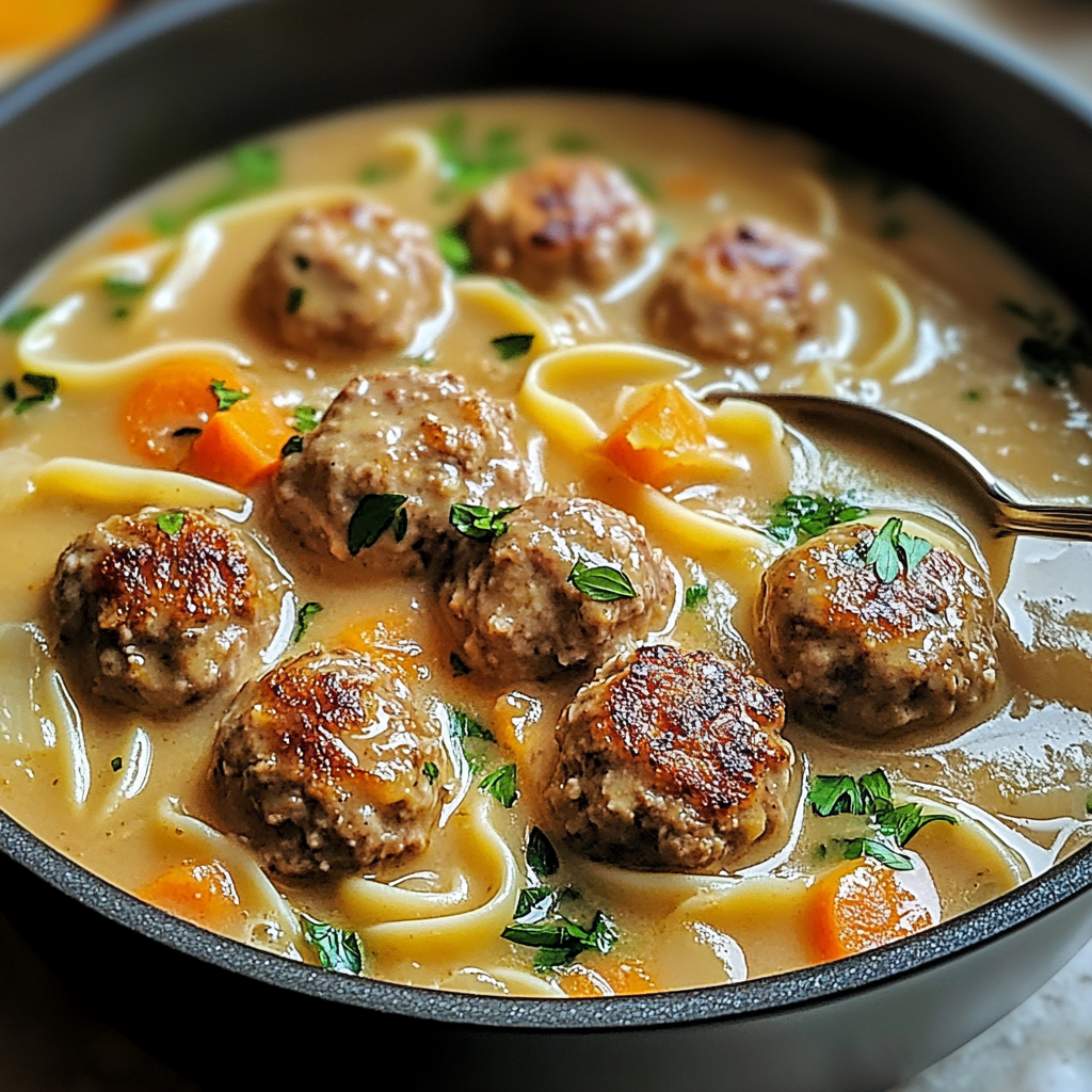 Cozy Swedish Meatball Soup 1