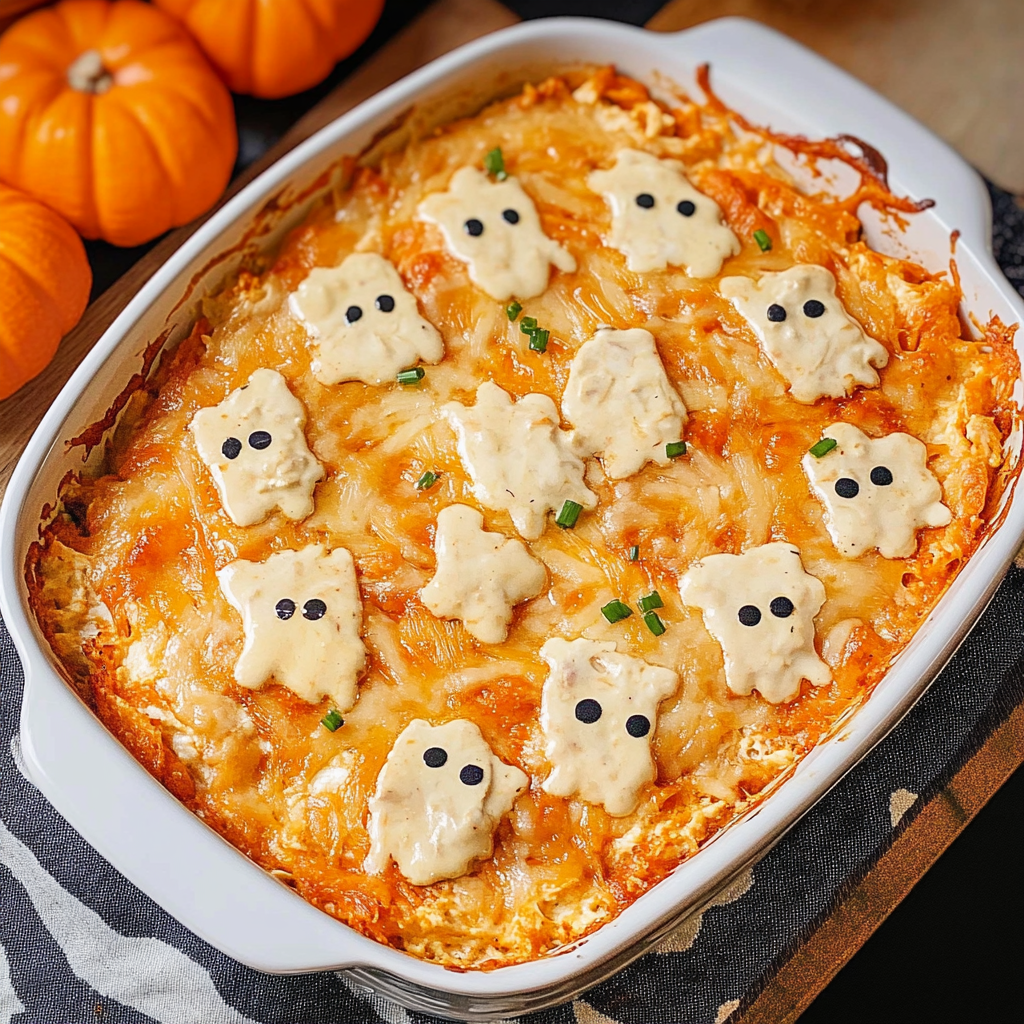 Halloween Buffalo Chicken Dip