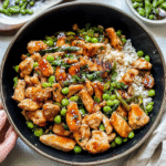 Honey Garlic Edamame Chicken Stir Fry 1