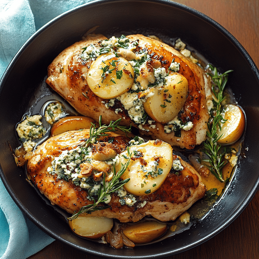 Pear and Gorgonzola Stuffed Chicken 16 Pear and Gorgonzola Stuffed Chicken