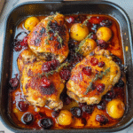 Roasted Cranberry Chicken Thighs 1