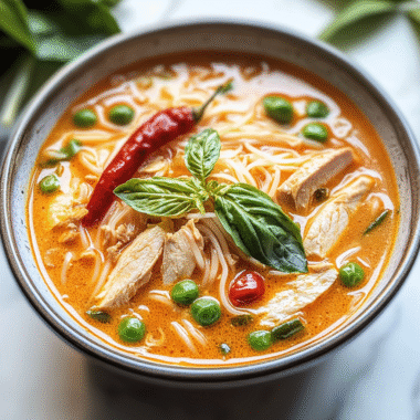 Thai Red Curry Noodle Soup 1