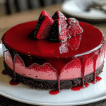 Vampire Bite Red Velvet Cheesecake