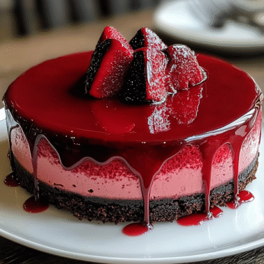 Vampire Bite Red Velvet Cheesecake