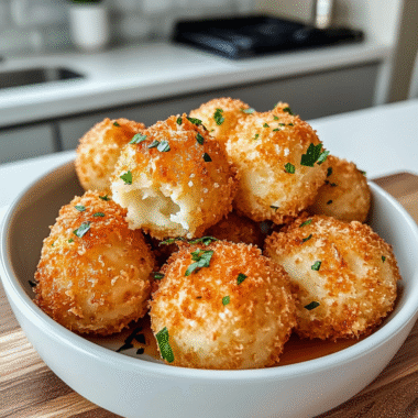 Air Fryer Cheesy Mashed Potato Balls 1
