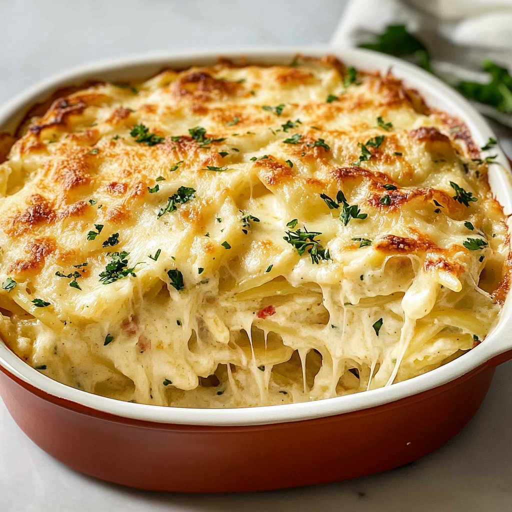 Alfredo Baked Spaghetti 1