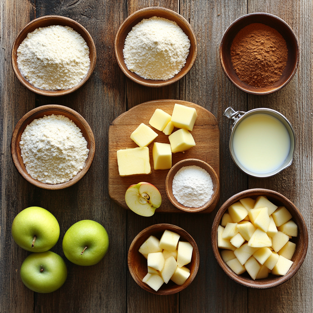 Amish Apple Fritter Bread ingredients