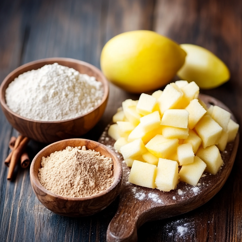 Apple Shortbread Bars ingredients
