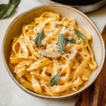 Autumn Harvest Creamy Pumpkin Alfredo Pasta 1