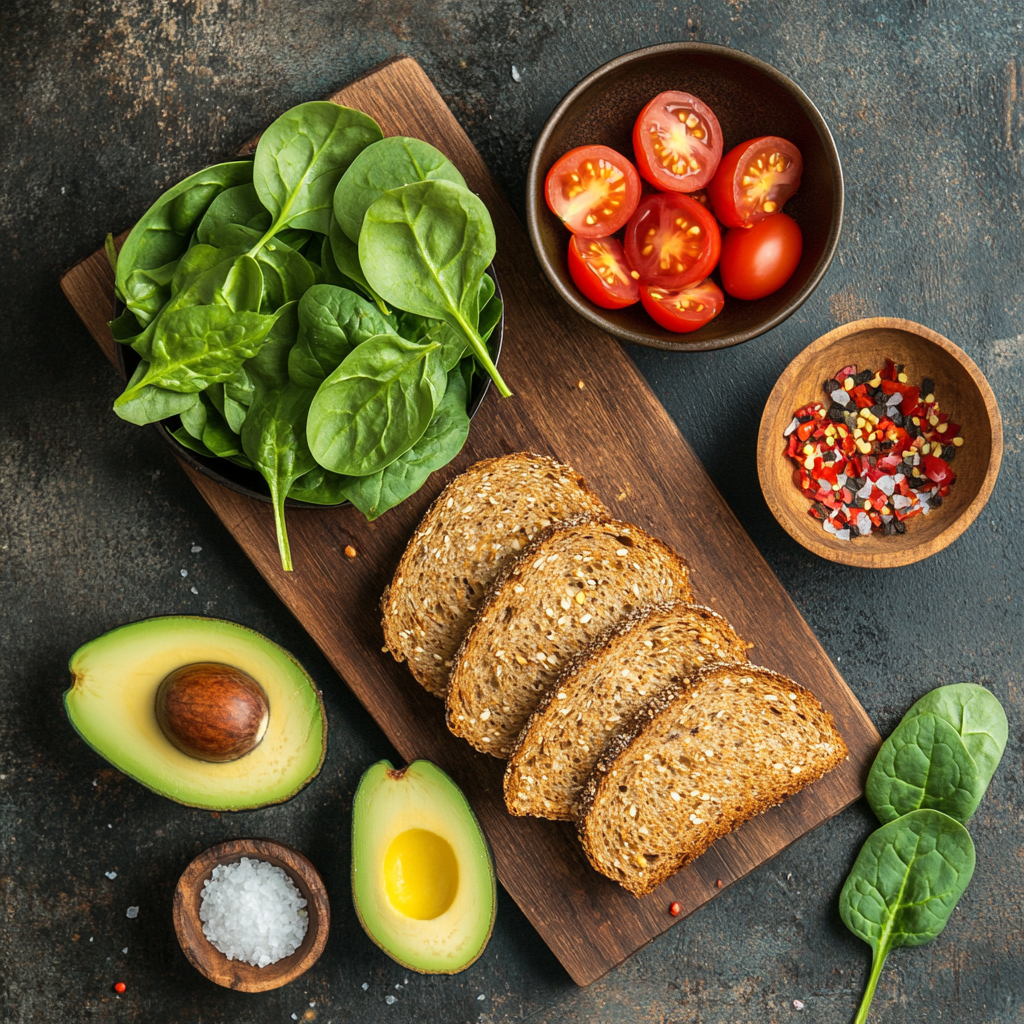 Avocado Sandwich ingredients