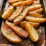 Baked Garlic Parmesan Potato Wedges 1