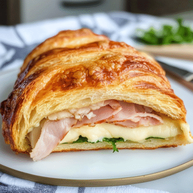 Baked Turkey Cheese Croissant 1