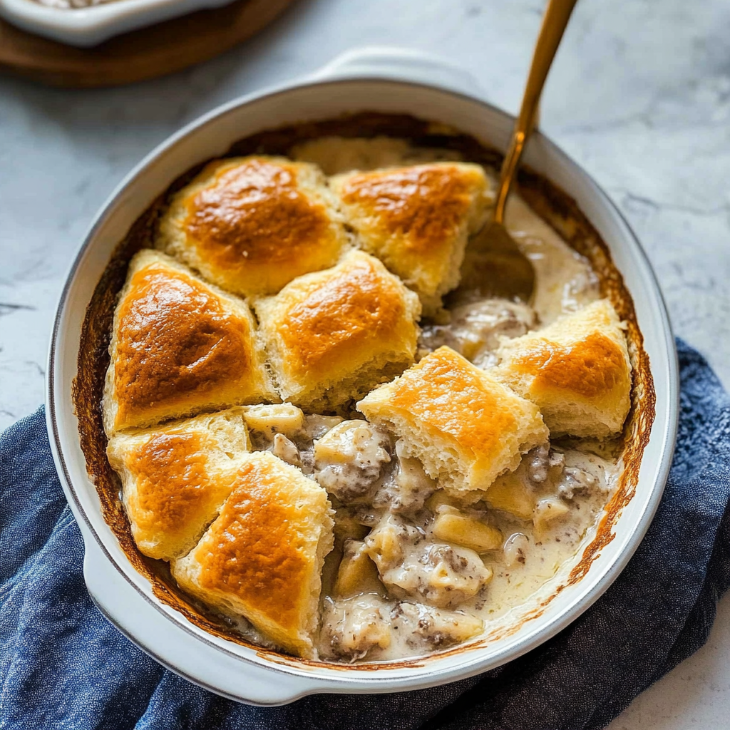 Biscuits and Gravy Casserole 1
