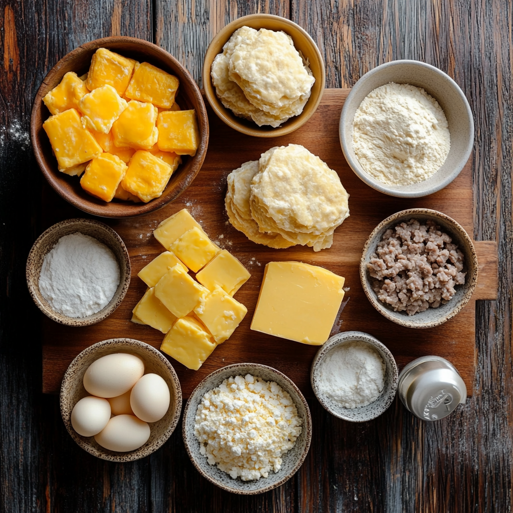 Biscuits and Gravy Casserole ingredients