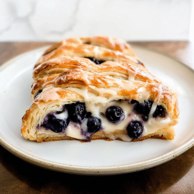 Blueberry Cream Cheese Pastry Braid 1