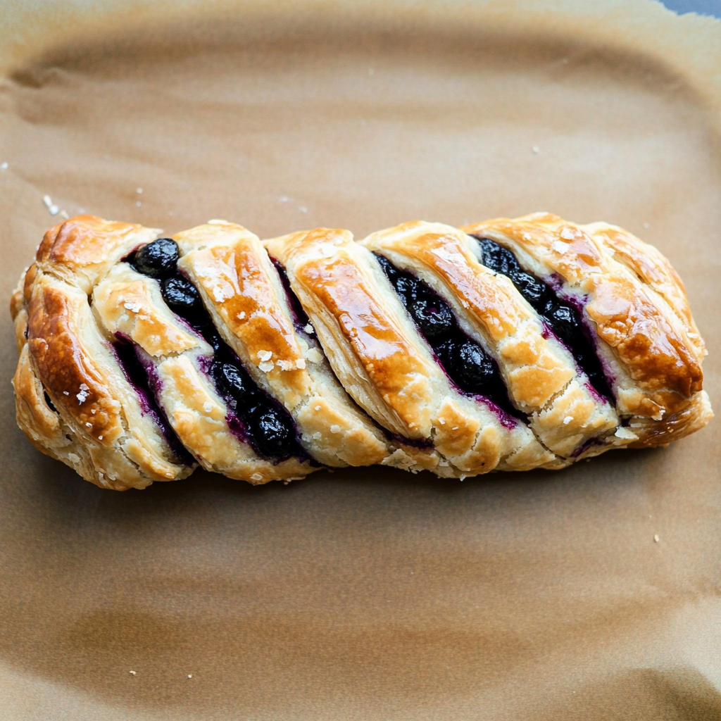 Blueberry Cream Cheese Pastry Braid