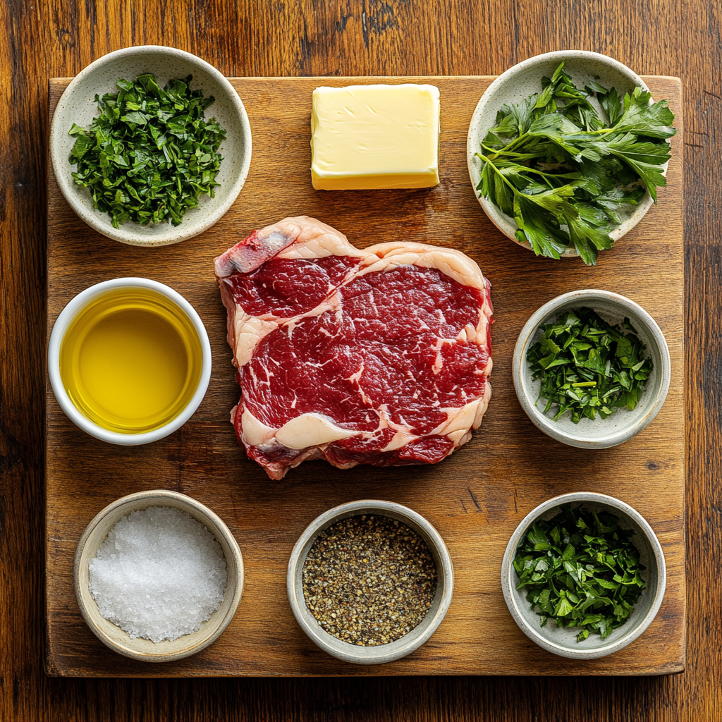 Cajun Butter Steak ingredients