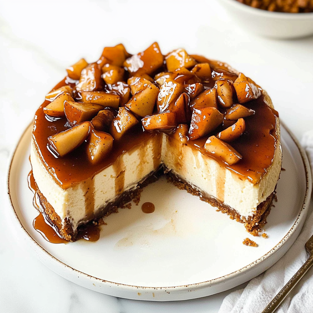 Caramel Apple Cheesecake