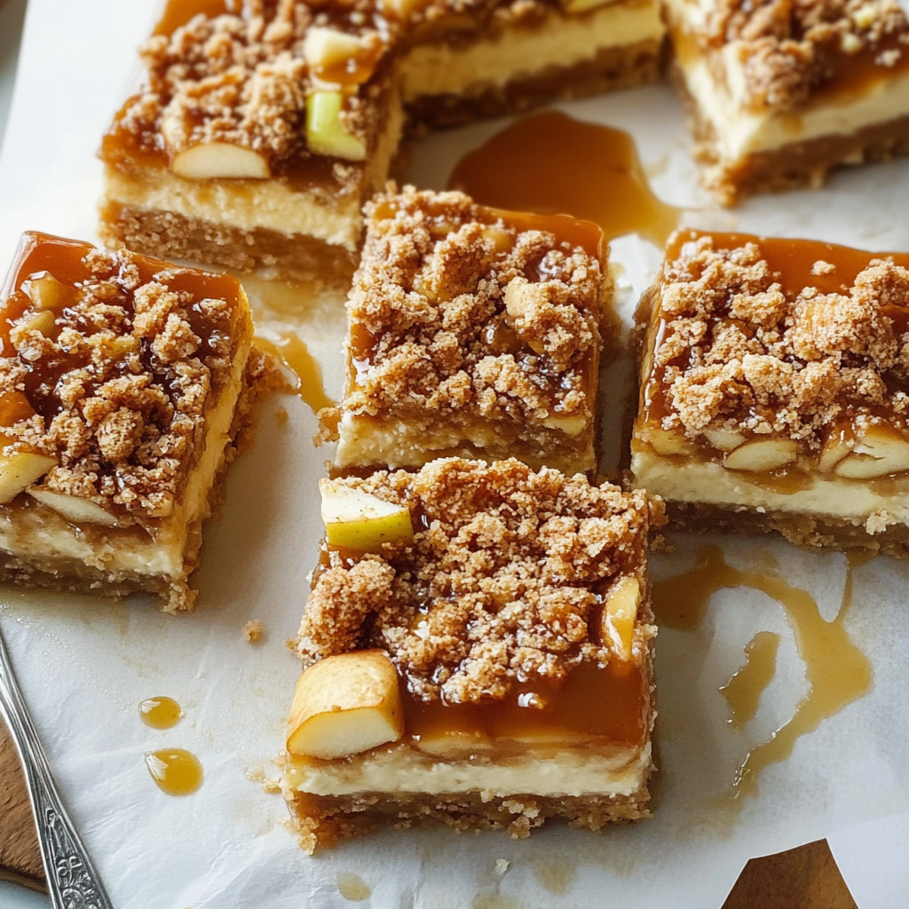 Caramel Apple Cheesecake Bars 1