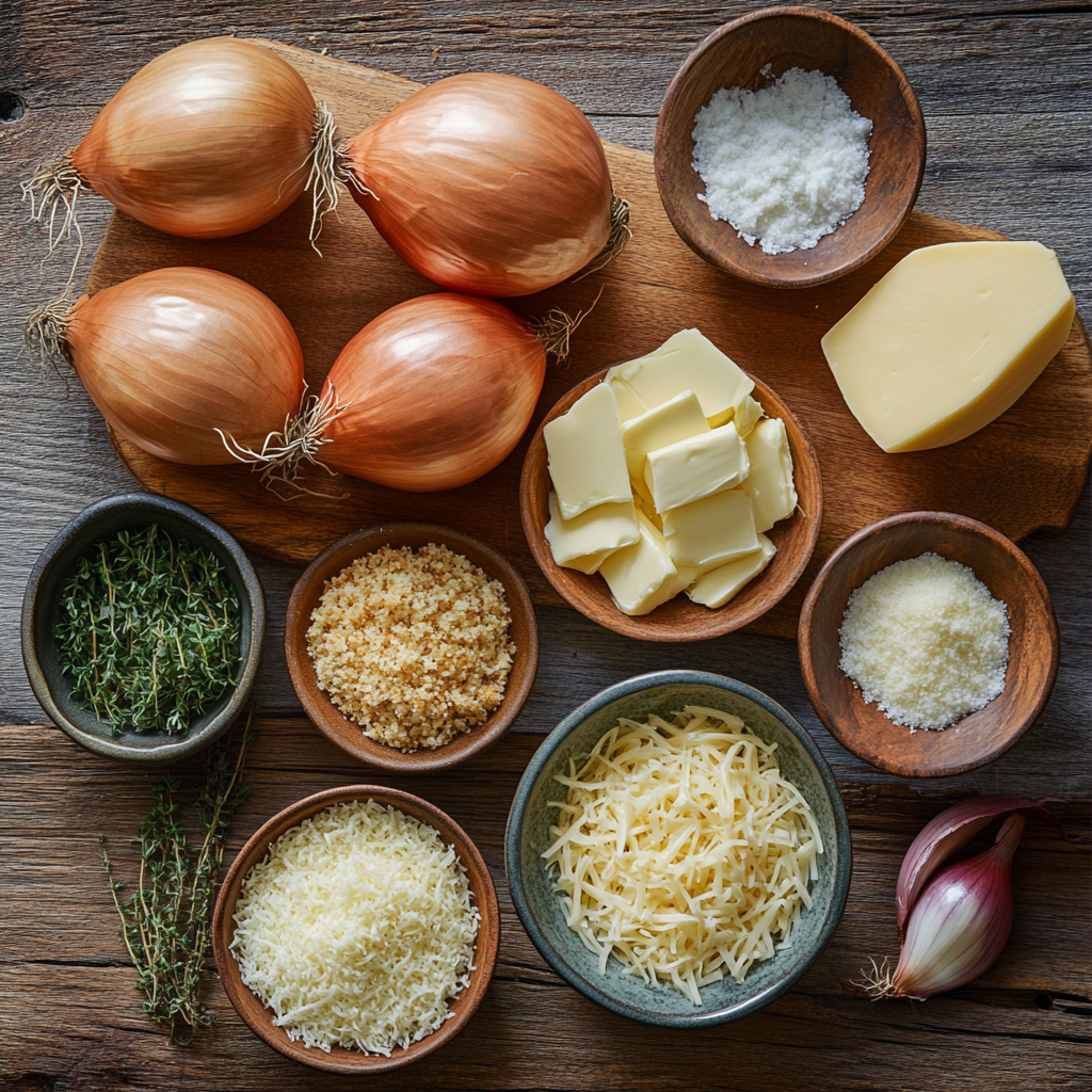 Cheesy Baked Tennessee Onions ingredients