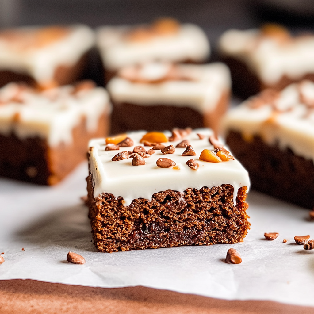 Chewy Gingerbread Bars