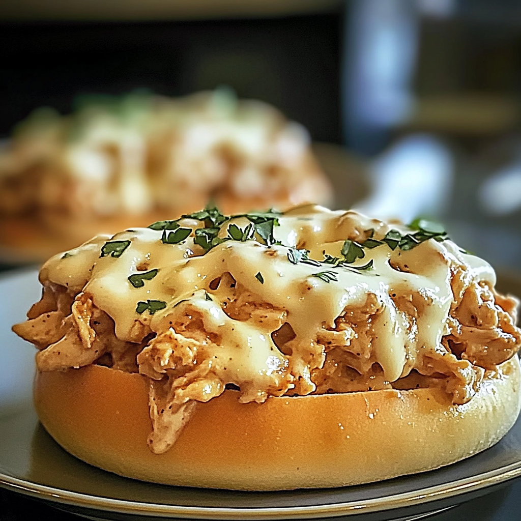 Chicken Alfredo Sloppy Joes
