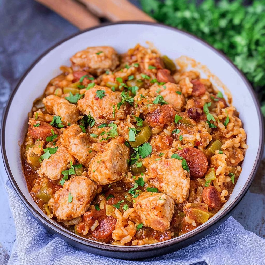 Chicken Sausage Jambalaya 1