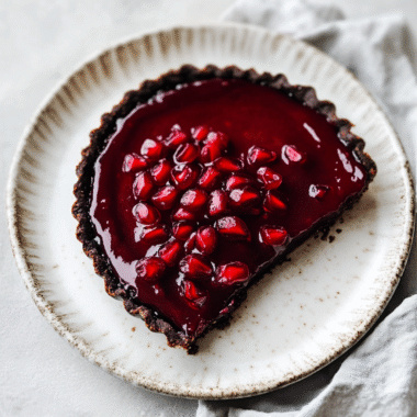 Chocolate Pomegranate Tart 1