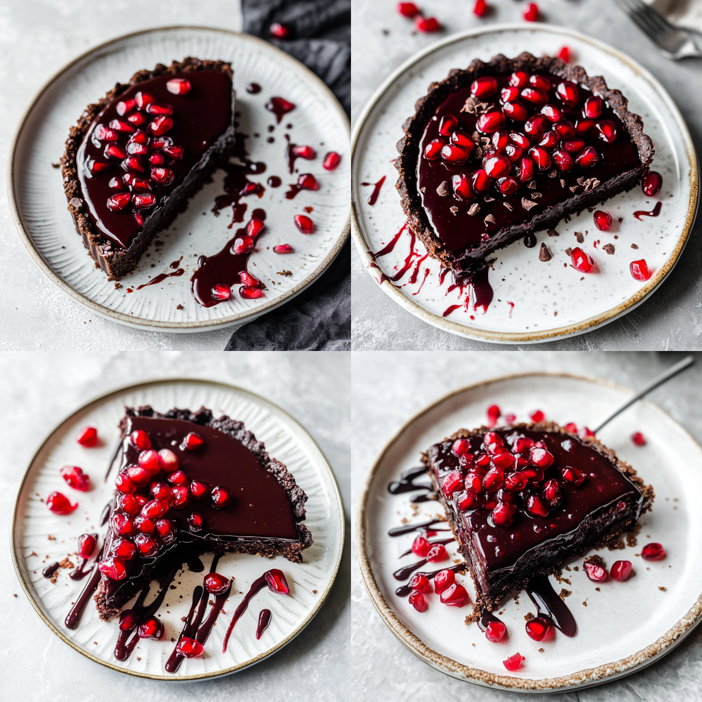 Chocolate Pomegranate Tart