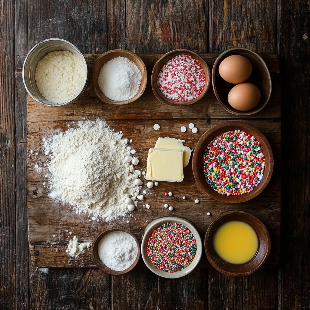 Christmas Sprinkle Buttermilk Bread ingredients