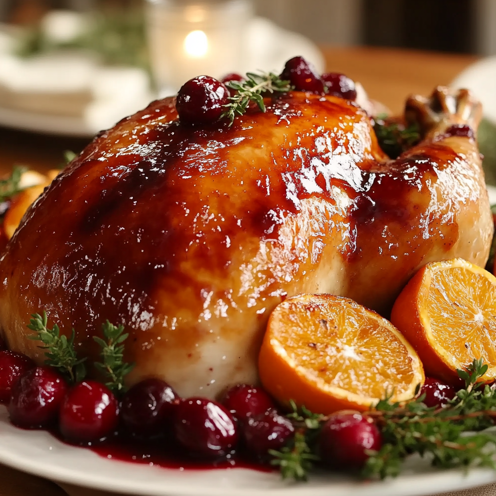 Cranberry Orange Glazed Turkey