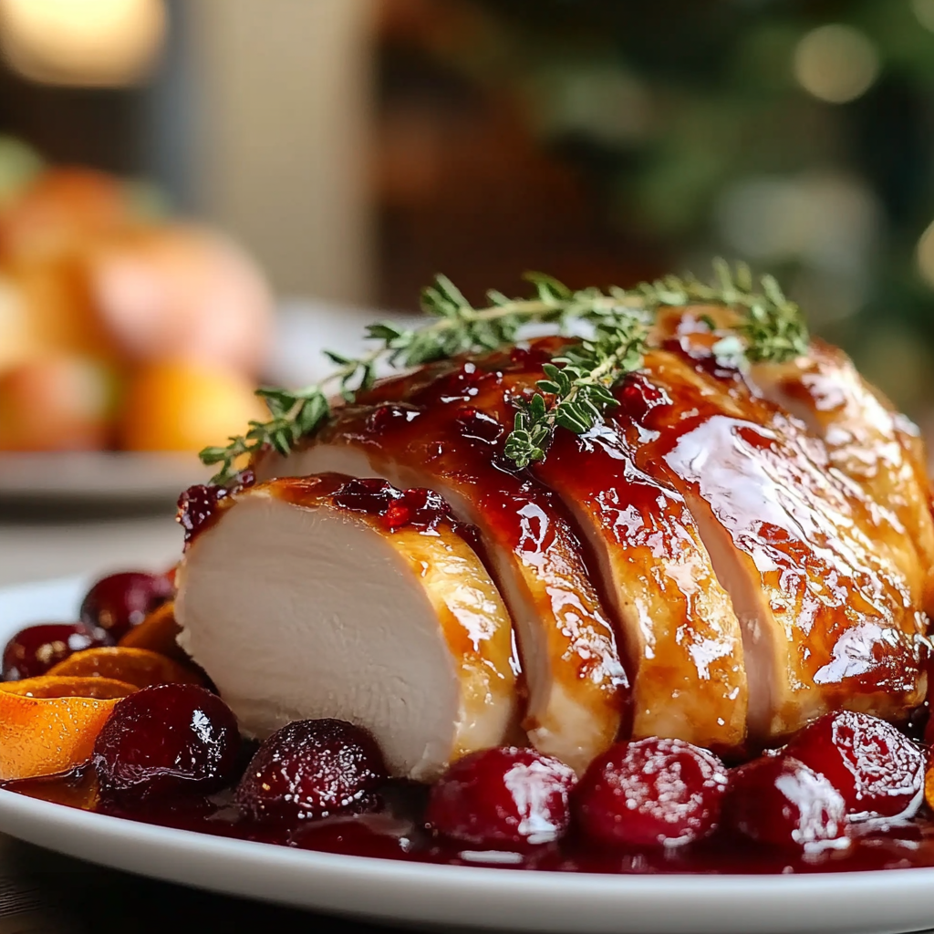 Cranberry Orange Glazed Turkey