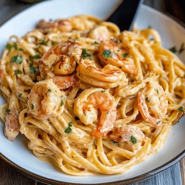 Creamy Cajun Shrimp Pasta 1