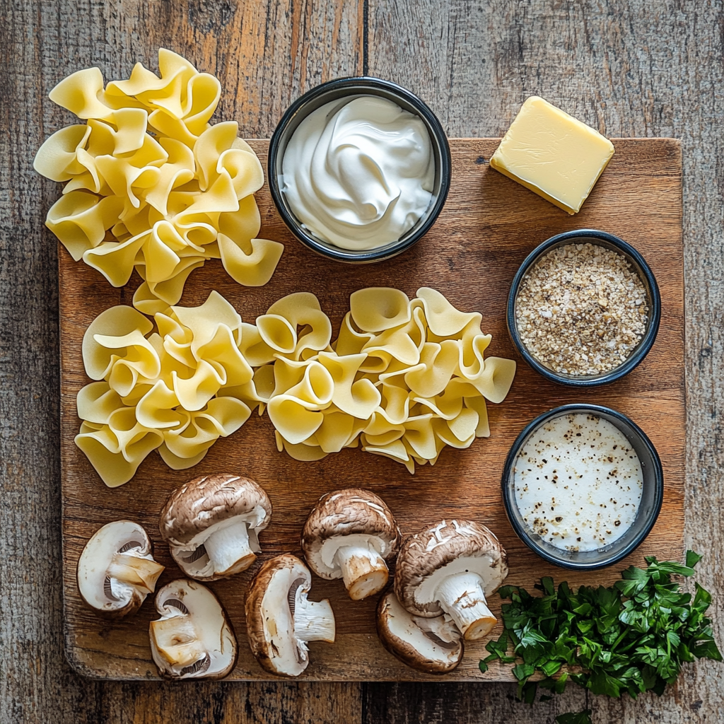 Creamy Mushroom Stroganoff 22 Creamy Mushroom Stroganoff ingredients